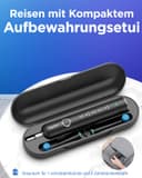 Rotating Electric Toothbrush with 8 Brush Heads (2 Types) for Adults and Kids, 60-Day Battery Life, Wireless Wall Charging Station, 5 Modes Power Toothbrush with Travel Case - 6