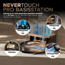 Shark PowerDetect 2-in-1 Robot Vacuum and Mop, NeverTouch Pro Base with Auto Cleaning, Charging and Emptying, 60 Days, 3D Navigation and LiDAR, NeverStuck, WiFi/App, Black, RV2800ZEEU - 2