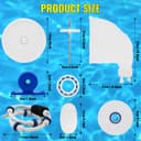 Rebuild Repair Kit Replacement for Polaris Zodiac Automatic Pool Cleaner 280 with Wheel, Tire, Drive Shaft, Turbine Bearing, All Purpoe Bag, Sweep Hose, Wheel Bearing, Tailsweep Pro - 7