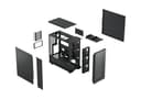 Fractal Design Epoch Black Solid - High Airflow PC Gaming Case - Mesh Front Panel - Three Momentum 12 Fans Included - Spacious Interior - ATX/mATX/ITX Support - 7