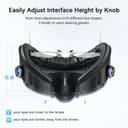 AMVR FC4A Face Cover Pad Interface Faciale Compatible avec Meta/Oculus Quest 3, Coussin en Soie Glace avec Design Ventilateur, pour Bandeau Halo avec Ventilateur (non compatible avec Quest 3S) - 6