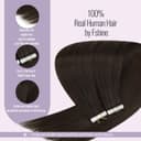 Fshine Tape in Hair Extension Real Human Hair Dark Brown 20 Inch 50g 20Pcs Glue in Hair Extensions Invisible Double Sided Tape Extensions Color 2 - 4