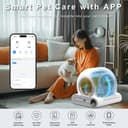 XQDKoon Automatic Cat Litter Box Self Cleaning with Odor Control, Safety Protection, APP Control, Odor Removal, 65L +9L Self Cleaning Litter Box Multiple Cats with 2 Roll Garbage Bags - 5