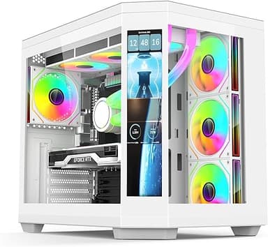 IONZ APEX Vision - PC Gaming Case, ATX Mid Tower, Dual Ch…