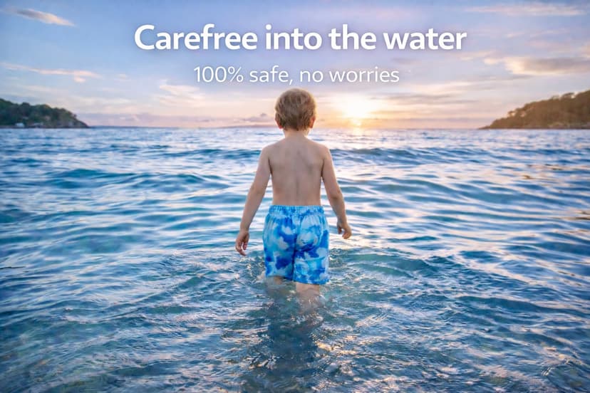 SWIMMM – Disposable Swim Nappies for Kids – Size 8 (28–42 kg / 62–93 lbs) – Pack of 30 – Discreet & Skin-Friendly – Protection for Faecal Incontinence – Safe Swimming in Water - 9
