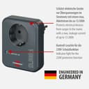 Brennenstuhl Steckdosenadapter mit Überspannungsschutz 13.500 A (Adapter als Blitzschutz für Elektrogeräte) anthrazit - 2