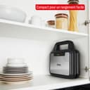 Tefal UltraCompact 3-en-1 Appareil à Gaufres, Sandwichs et Paninis, 3 jeux de plaques inclus, Compact, Rangement Facile, 700 W, SW383D10 - 4