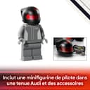 LEGO Speed Champions Audi Revolut F1 Team R26 Race Car Toy - Model Kit w/Collectible Driver Minifigure - Birthday Gift for 10+ Year Old Boys and Teenage Motorsport Fans - 77259 - 6