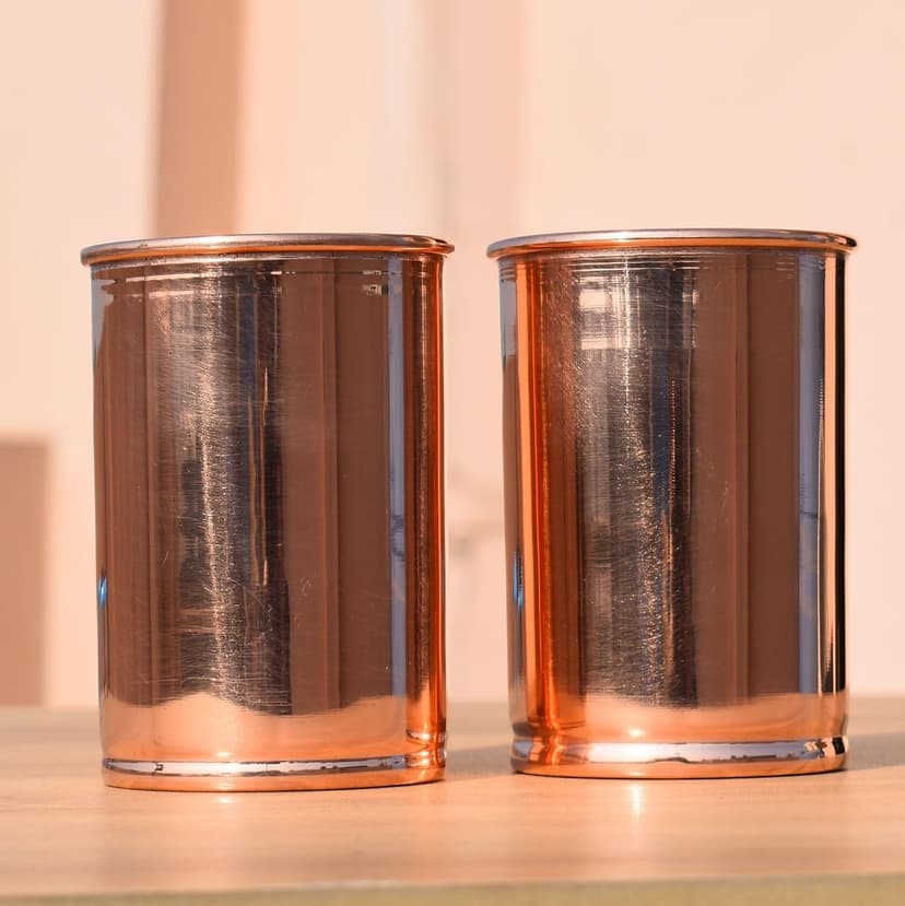 100% Pure Copper Jug1500 ml With 2 Tumblers | Drinking Water Plain Pitcher With Glasses | Copper Jug Set With Lid & Cups | Handle Water Bottle | Ayurveda Health Benefits - 5