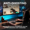 Logitech G413 SE Full-Size Mechanical Gaming Keyboard - Backlit Keyboard with Tactile Mechanical Switches, AZERTY French Layout - Black - 6