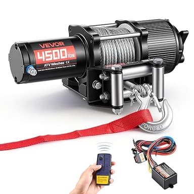 VEVOR Treuil Électrique 12 V CC 2041 kg Treuil pour Quad …
