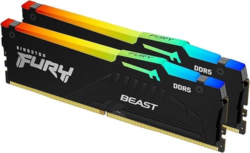 Kingston FURY Beast Black RGB 16GB (2x8GB) 6000MT/s DDR5 …