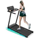 Mobvoi Home Smart AI Treadmill Ultra 6% Incline 3 in 1 Walking Pad Treadmills for Home Office TicSports APP 2.5HP Running Treadmill Handrail Holder for Cup Phone Laptop Speaker 12 KMH 120KG - 1