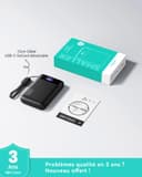 INIU Batterie Externe, 22.5W Fast 20000mAh Power Bank Charge Rapide, Powerbank Portable USB C Input & Output PD3.0 QC4.0 Chargeur Compatible avec iPhone16 15 14 13 12 11 Pro Max Samsung 24 23 22 21 - 8