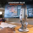 Logitech for Creators Blue Yeti USB Microphone for Recording, Streaming, Gaming, Podcasting on PC and Mac, Condenser Mic for Laptop or Computer with Blue VO!CE Effects, Adjustable Stand - Silver - 2