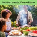 Newbob Bache de Protection pour Barbecue, 80x66x110cm Universelle Housse Barbecue Exterieur Housse Plancha, 420D Oxford Imperméable Coupe-Vent Anti-UV Couverture de Grill - 5