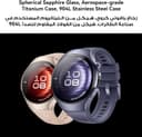 HUAWEI WATCH 5 46mm Smartwatche + Fluoroelastromer band Black, Multi-sensing X-TAP Technology, Fingertip Oxygen Saturation Measurement, For Android and iOS, Extended 6-Month Warranty, Black - 2