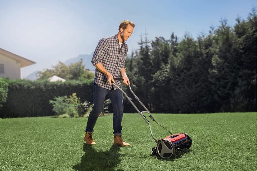 Einhell Tondeuse à Gazon Manuelle GC-HM 38 S-F (Jusqu’à 250 m², réglage de la Hauteur de Coupe sur 4 Niveaux de 13 à 38 mm) - 2