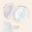 Lansinoh Disposable Breast Pads Maternity - 60 Pack - Ultra-Thin & Abosrbent Nursing Pads with BlueLock™ Core Leak-Proof Protection - Holds 20x Weight - Individually Wrapped -Breastfeeding Essentials - 6