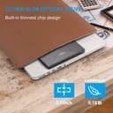 ORIGBELIE External CD DVD Drive, Ultra Slim CD Burner USB 3.0 with 4 USB Ports and 2 TF/SD Card Slots, Optical Disk Drive for Laptop Mac, PC Windows 11/10/8/7 Linux OS - 2