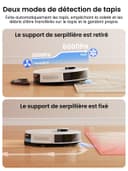 Lefant M2 Plus Robot Aspirateur Laveur 6000Pa avec Station Vidage Automatique Poussière,Navigation Laser avec Cartographie,Évitement d'obstacles PSD,140min,Idéal pour Poils d'animaux - 5