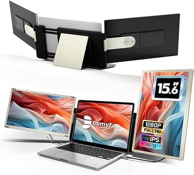 Domyfan Écran Portable 15.6" Triple Moniteur pour Ordinat…