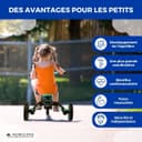 Mobiclinic®, 5-in-1 Tricycle, Balance bike, Chase, Evolutive, Ages 1-5, Adjustable Handlebar and Seat, Ultralight, Toddler bike, Easy Assembly, Puncture-Proof Wheels, Up to 25 kg, Bottle Holder (Blue) - 7