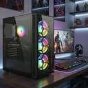 STGsivir Fixed PC Gamer, Gaming Computer, GeForce RTX 2060 Super 8GB GDDR6, Ryzen 5 5500, 32G DDR4, 1T SSD, WiFi 6, BT5.0, RGB Fan x3, PS 600W, Windows 11 Pro - 4