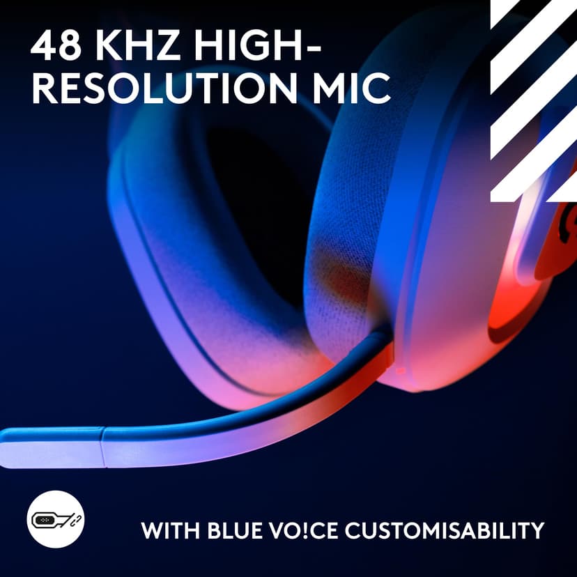 Logitech G Astro A20 X LIGHTSPEED Wireless Gaming Headset for PS5, Xbox, Nintendo Switch/Switch 2, PC with 2-system PLAYSYNC Audio, Bluetooth, LIGHTSYNC RGB, and 48 kHz Boom Mic - White - 4
