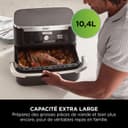 Ninja Foodi FlexDrawer Air Fryer, Dual Zone with Removable Divider, Large 10.4L Drawer, 7-in-1, Double Zone, Oil Free, Dishwasher Safe Nonstick Parts, Black AF500EU - 4