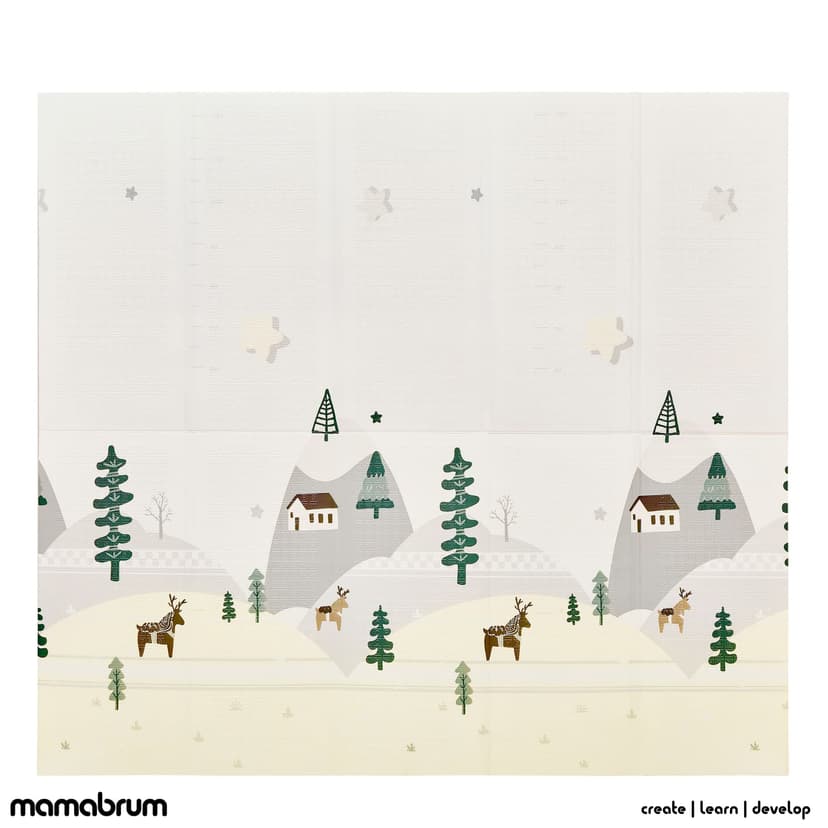 Mamabrum baby play mat 200 x 180 x 1 cm foldable foam mat waterproof portable child safe non-toxic thicker bigger - 3