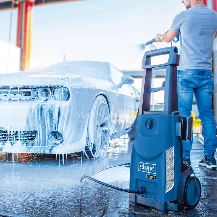 Scheppach HCE2400 Electric Pressure Washer | 2400W | 180Bar | 480L/h | 5m Hose | Surface Cleaner & Accessories - 6