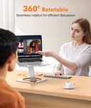 EOIWUY Laptop Stand with 360° Swivel Base, Portable Foldable Laptop Riser for Desk, Ergonomic Adjustable Cookbook Holders Computer Stand Holder for Team Work, Compatible with MacBook Pro/Air (10-16") - 2