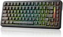 ATTACK SHARK X82PRO HE 75% Wireless Rapid Trigger Gaming Keyboard, Hall Effect Magnetic Switch Keyboard with 0.01mm RT Adjustable Actuation, 8Khz Polling Rate, Hot-Swap, RGB, for PC Gamer (Black) - 1