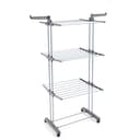 Amazon Basics Séchoir à Linge Intérieur, à Ailes Pliables, à 4 Niveaux, 72,9 à 126 x 64 x 173 cm (L x L x H), Argenté, pour Vêtements - 6
