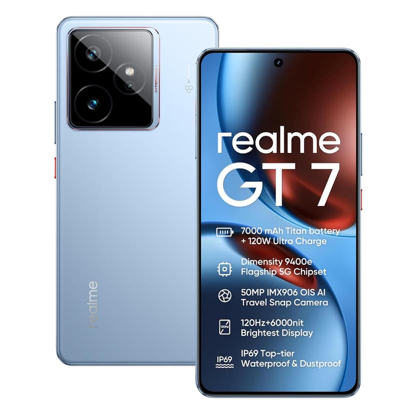 realme GT 7 5G Smartphone 12+512GB,Dimensity 9400e Chipse… - 1