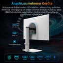 KTC 27 Inch 320hz PC Gamer Screen, 300Hz 240hz, Fast IPS Gaming Monitor, QHD 2K 2560 x 1440p, 1ms, White Screen, Freesync & G-Sync, 144% sRGB, HDR400, Low Blue Light, VESA 100x100, DP1.4/HDMI 2.1 - 7