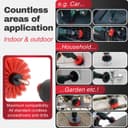 Drill Brush Attachments for Cordless Drill [Set of 6] Universally Cleans Cars, Rims, Upholstery, Tiles, and More I Drill Brushes for Cleaning I Drill Cleaning Brush Set I Drill Brush Set - 4