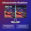 Lenovo Legion Pro 27Q-10-26.5" Gaming Monitor with Eyesafe (QHD, QD-OLED, 280Hz, 0.03ms GtG, 2xHDMI+DP+ USB Type-C, AMD FreeSync Premium Pro) - Tilt Adjustment - Black-White - 7