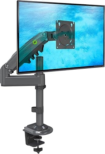 Ergosolid Support Ecran PC Moniteur de 17-30 Pouces, Bras pour Écran PC Rotatif à 360°, Réglable en Hauteur, VESA 75mm et 100mm, Capacité de Charge Accrue de 2-9kg