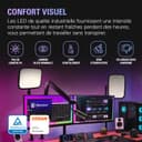 Elgato Key Light - Éclairage de studio pro 2 800 lumens avec pince pour bureau, pour streaming, enregistrement et visioconférence, avec température et luminosité réglables sur Mac, PC, iOS et Android - 4