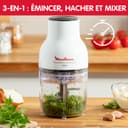 Moulinex Moulinette Essential DJ5201 3-in-1 Chopper, Mixing and Slicing, Pressure Lid System 300 W, Capacity 0.4 L - 3