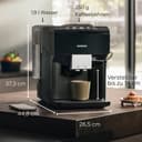 Coffee machine EQ500 classic claver lacquer black, black, water tank - 2