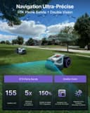 ANTHBOT Robot Tondeuse M5, 500-700㎡，150㎡/h, NetRTK + 4G, Cartographie Automatique, Double Vision IA, Gestion Multi-Zones, APP Control, 3-7CM Réglage de la Hauteur de Coupe - 2