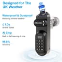 WELOCK U81 Smart Lock,Serrure Connectée,Serrure Empreinte Digitale avec Mot de Passe,RFID Carte,APP,serrure à code WiFi(Besoin wifibox),Cylindre Connecté 30/30 pour porte de 50-90mm,Facile à installer - 4
