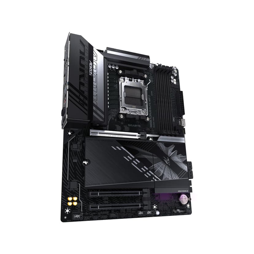 GIGABYTE B850 AORUS Elite WIFI7 AMD AM5 LGA 1718 Motherboard, ATX, DDR5, 3X M.2, PCIe 5.0, USB-C, WIFI7, 2.5GbE LAN, EZ-Latch, 5-Year Warranty - 4