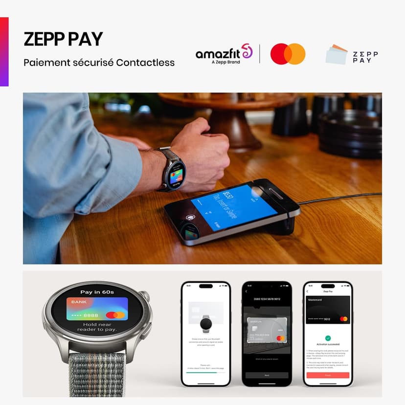 Amazfit Balance 46mm Smart Watch, NFC Contactless Payment, AI Fitness Coach, 14-Day Battery Life, Sleep & Health Monitoring, GPS, 150+ Sports Modes, Bluetooth Calls, AMOLED Screen for Android & iPhone - 5
