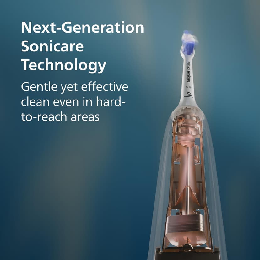 Philips Sonicare 7100 Electric Toothbrush, Sonic Toothbrush with App, 4 Brushing Modes and 3 Intensity Levels, Pressure Alert, EasyStart, SmarTimer, Navy Blue, Model HX7423/01 [New Technology] - 2