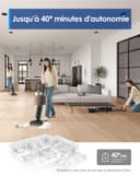 Tineco Floor One i6 Stretch Aspirateur Laveur sans Fil, Aspirateur Sec et Humide, Aspiration Puissante 20 kPa, portée à Plat 180°, Nettoyage Deux Bords, 40 Min d'autonomie, séchage 5 Min 85°C - 8
