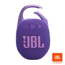 JBL Clip 5 - Ultra-Portable, Waterproof & Dustproof Bluetooth Speaker, Big Pro Sound with punchy bass, Integrated carabiner, Up to 12 Hours of Play, Made in part with recycled materials (Purple) - 6